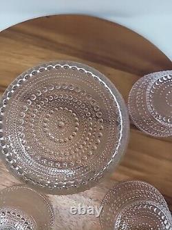 Iittala Salad Bowl Set Of 5 Oiva Toikka Nuutajarvi Kastehelmi Dewdrop