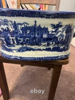 Incredible Victoria Ware Chinoiserie Porcelain Foot Bath Incredible Victoria Ware Chinoiserie Porcelain Foot Bath