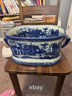 Incredible Victoria Ware Chinoiserie Porcelain Foot Bath Incredible Victoria Ware Chinoiserie Porcelain Foot Bath