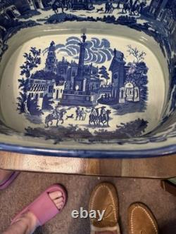 Incredible Victoria Ware Chinoiserie Porcelain Foot Bath Incredible Victoria Ware Chinoiserie Porcelain Foot Bath
