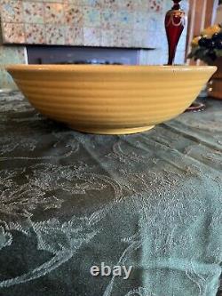 Intensely Beautiful & Mint 15 Early Bauer Pottery Yellow Ringware Salad Bowl