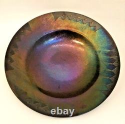 Iridescent Art Glass Bowl Lynn Latimer Signed Portland Or 15.5 Diameter Artisan