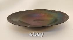 Iridescent Art Glass Bowl Lynn Latimer Signed Portland Or 15.5 Diameter Artisan