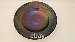 Iridescent Art Glass Bowl Lynn Latimer Signed Portland Or 15.5 Diameter Artisan