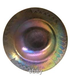 Iridescent Art Glass Bowl Lynn Latimer Signed Portland Or 15.5 Diameter Artisan