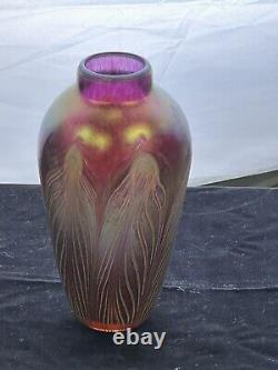 Iridescent Art Glass Phoenix Studio Signed Eric Dandurand Harmony C. A. Rare Htf