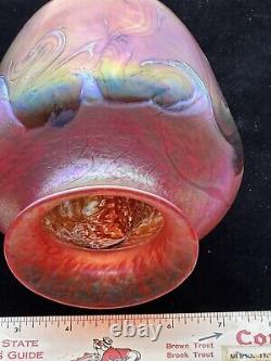Iridescent Art Glass Phoenix Studio Signed Eric Dandurand Harmony C. A. Rare Htf