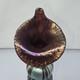 Iridescent Tall Vase By Saul Alcaraz #2021 Blown Glass Swirl Flower Lily