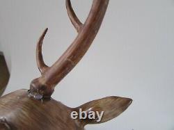 Italian Ceramic Stag/Deer Acorn Tureen in style of Tony Duquette