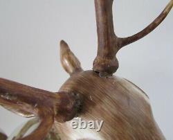 Italian Ceramic Stag/Deer Acorn Tureen in style of Tony Duquette