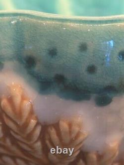 Italian Majolica Bowl With Elephants, Mid-20th Century, Victorian Styled