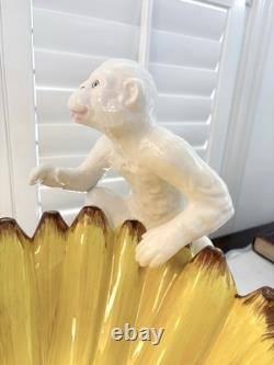 Italian Regency Style Chelsea House Port Royal Monkey / Banana Bowl Pottery
