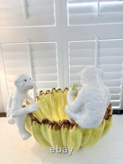 Italian Regency Style Chelsea House Port Royal Monkey / Banana Bowl Pottery