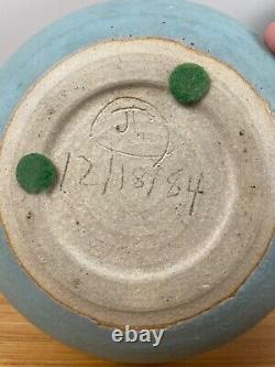 JT Abernathy Studio Pottery Ann Arbor 6.5 Diameter Bowl MCM Cranbrook Grotell