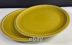 Jars France + Williams Sonoma Dinner Plates Yellow Cantine Set of 2