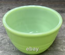 Jeannette Jadeite Jadite Green Glass Horizontal Ribbed Small 5.5 Mixing Bowl