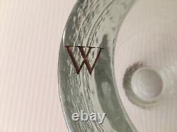 Jeff Goodman Bowl Art Glass Compass North Signed Hand Poured Etched Enameled 6