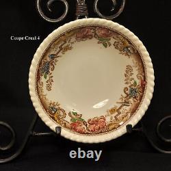 Johnson Bros Set of 7 Coupe Cereal Bowls Devonshire Brown Multicolor 1913+