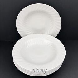 Johnson Brothers REGENCY White 8.5 Swirl Rim Soup Bowls (6)