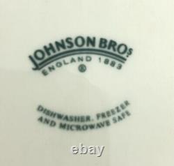 Johnson Brothers REGENCY White 8.5 Swirl Rim Soup Bowls (6)