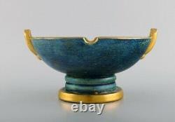 Josef Ekberg for Gustavsberg. Art Deco bowl in glazed ceramics. 1930's