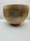 Korean Studio Pottery Bowl Cobalt Slip Lines, Modern Buncheong Aesthetic