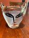 Kosta Boda Art Glass Ulrica Hydman Vallien Hand Painted Art Glass Sculpture