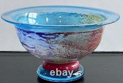 Kosta Boda Cancan 9 Footed Bowl Kjell Engman Sweden Art Glass 59146