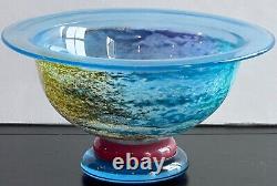 Kosta Boda Cancan 9 Footed Bowl Kjell Engman Sweden Art Glass 59146