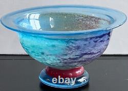 Kosta Boda Cancan 9 Footed Bowl Kjell Engman Sweden Art Glass 59146