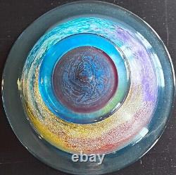 Kosta Boda Cancan 9 Footed Bowl Kjell Engman Sweden Art Glass 59146