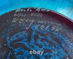 Kosta Boda Cancan 9 Footed Bowl Kjell Engman Sweden Art Glass 59146