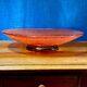 Kosta Boda Large Red Bowl Anna Ehrner Tellus Shallow Red Art Glass 14.5
