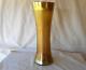 LCT LC Tiffany Glass Gold Aurene Favrile Large Etched Pattern Vase 11 3/4