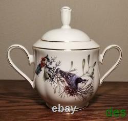 LENOX Winter Greetings SUGAR BOWL w LID Christmas Dinnerware USA 2nd NEW