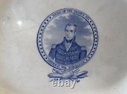 LNRP6 Historical Staffordshire Pearlware Edge Platter W. H. Harrison Ca. 1815