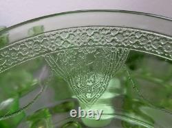 LOT Federal Uranium Glass Vaseline Lovebirds 54 Pieces Green Milk Regular Glass