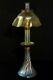 L. C. T. Studio oil lamp with favrile, pulled feather and king tut patterns. All o