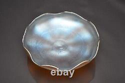 L. C. T. Tiffany Favrille Compote Bowl Louis Comfort Art Glass iridescent (repair)