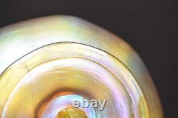 L. C. T. Tiffany Favrille Compote Bowl Louis Comfort Art Glass iridescent (repair)