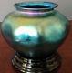 L. C. Tiffany Blue Favrile Art Glass Bowl 1917 is in perfect condition, rare