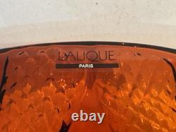 Lalique Large 16 Red Serpentine Centerpiece Bowl Spectacular & MINT CONDITION