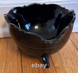 Large 16 Pc. Collection Of Antique & Vintage Black Amathyst Glass Must See