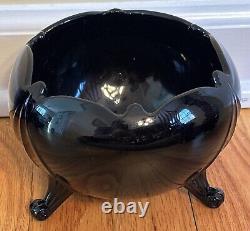 Large 16 Pc. Collection Of Antique & Vintage Black Amathyst Glass Must See