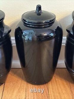 Large 16 Pc. Collection Of Antique & Vintage Black Amathyst Glass Must See