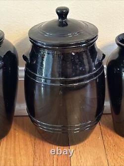 Large 16 Pc. Collection Of Antique & Vintage Black Amathyst Glass Must See