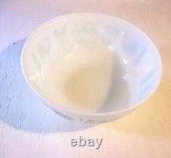 Large 4 Qt Vintage 1950's Pyrex Amish Butterprint Aqua Mixing Serving Bowl
