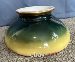 Large TV Limoges France Hand Painted Porcelain Punchbowl Gold Gilding Collector