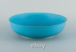 Lasse Östman for Gustavsberg, glazed stoneware bowl in turquoise