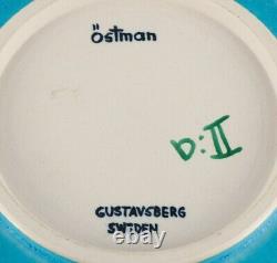 Lasse Östman for Gustavsberg, glazed stoneware bowl in turquoise